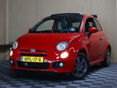 Fiat 500 1.2 Lounge cabrio SPORT AVM AIRCO LM VELGEN