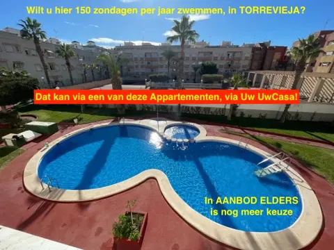 Uw eigen Appartement bij zwembaden in TORREVIEJA met ook nog