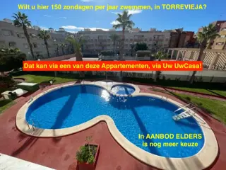 Uw eigen Appartement bij zwembaden in TORREVIEJA met ook nog