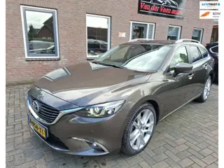 Mazda 6 Sportbreak 2.0 SkyActiv-G 165 Skylease GT Limited. Dealer onderhouden, zeer netjes en luxe, 