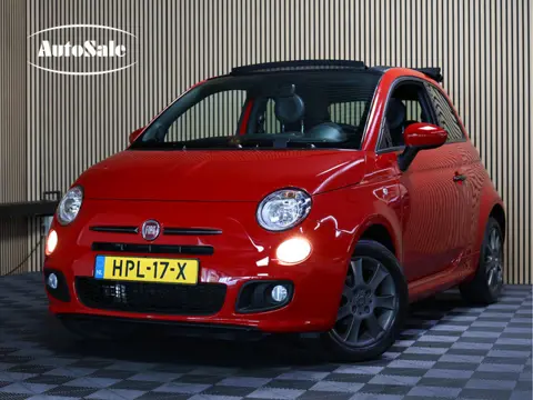 Fiat 500 1.2 LOUNGE CABRIO SPORT AVM AIRCO OPEN DAK CITY "13