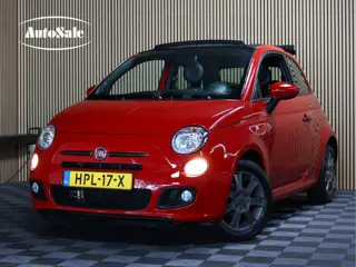 Fiat 500 1.2 LOUNGE CABRIO SPORT AVM AIRCO OPEN DAK CITY "13