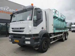 Iveco AD260T41 | 6X4 | KLIKO INC VACUUM TANK + PUMP | MANUAL ZF 16 | HUB REDUCTION |