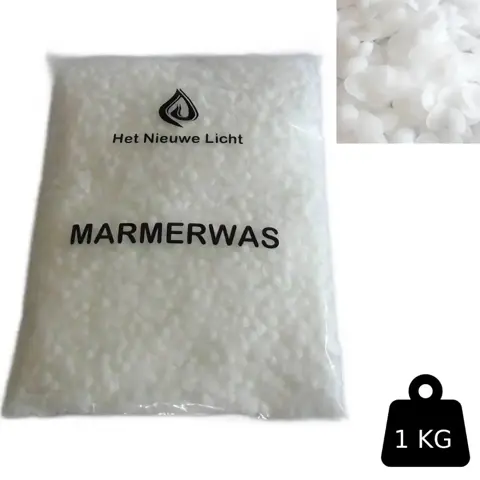 Marmerwas 1kg kaarsen maken