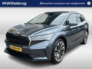 Škoda Enyaq iV 60 / SOH 91%/ WARMTEPOMP/ AUTOMAAT/ TREKHAAK/ PARK.SENSOR.V+A/ CAMERA/ STUUR+STOELVER