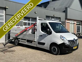 Renault Master T35 2.3 dCi L3 Energy Maxilift Laadkraan Trekhaak 2500 kg Airco 3-Persoons Open laadb