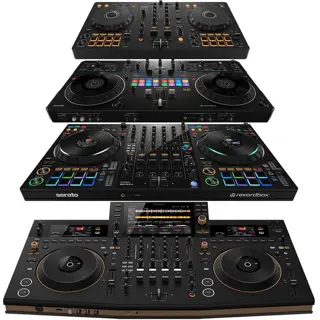 DJ-controllers, DJ-mixers, MIDI-controllers, DJ-mediaspelers, DJ-draaitafels, synthesizers
