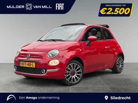Fiat 500C Cabrio RED 1.0 Hybrid 70pk | CLIMA | NAVI | PARKEERHULP | CRUISE CONTROL | 16" LM-VELGEN |