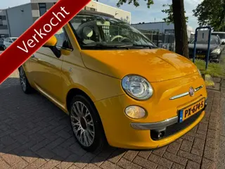 Fiat 500C 1.2 Cabrio Lounge Yellow Edition Airco,Radio/CD
