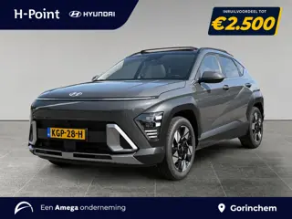 Hyundai Kona Premium Sky 1.6 GDI HEV 141pk | SCHUIF/KANTELDAK | FULL LED | PREMIUM LEDER | ADAPTIVE 