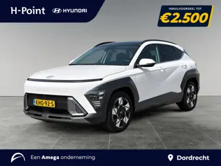 Hyundai Kona Premium Sky 1.6 GDI HEV 141pk | SCHUIF/KANTELDAK | FULL LED | PREMIUM LEDER | ADAPTIVE 