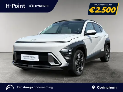 Hyundai Kona Premium Sky 1.6 GDI HEV 141pk | SCHUIF/KANTELDAK | FULL LED | PREMIUM LEDER | ADAPTIVE 