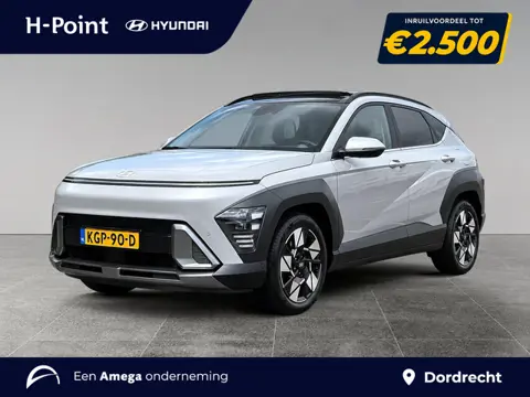 Hyundai Kona 1.6 GDI 140pk HEV Premium Sky | SCHUIF/KANTELDAK | FULL LED | PREMIUM LEDER | ADAPTIVE 