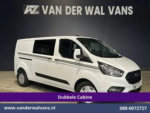 Ford Transit Custom 2.0 TDCI Automaat 131pk L2H1 Dubbel cabine Euro6 *Laadklep* Airco | 6-Zits | Cam