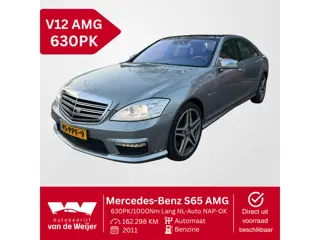 Mercedes-Benz S65 AMG 630PK/1000Nm!! Lang NL-Auto! NAP-OK