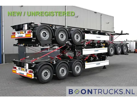 Krone SD BOX LINER NEW / UNREGISTERED | STACK OF 3 * 2x20-40-45ft * LIFT AXLE * DISC BRAKES