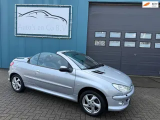 Peugeot 206 CC 1.6-16V Cabrio Leder Clima Stoelverw Stuurbekr Lm velgen Apk 24-01-2027