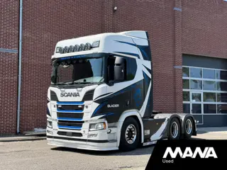 Scania R530 V8 6x2 LL Glacier SHOWTRUCK // BUFFL opbouw - Raterder Lift as Boogie