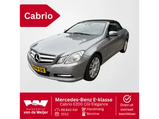Mercedes-Benz E-klasse Cabrio E200 CGI Elegance