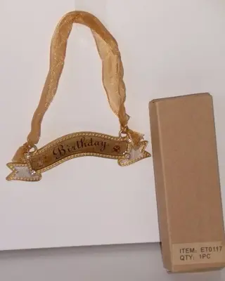 TEKSTPLAATJE MET BIRTHDAY Appletree 120 stuks NIEUW