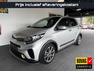 Kia Picanto 1.2 X-Line / Sparkling Silver / Navi / Apple Car Play / Leder / electr. spiegels en rame