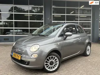 Fiat 500 1.2 Lounge *CABRIO*AIRCO*ELEKTR. RAMEN*PDC*STUURBEKR.*LM. VELGEN*