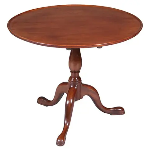 Engelse ronde Georgian mahonie bijzettafel wijntafel of kleine salontafel ca 1790