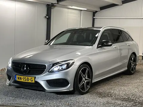 Mercedes-Benz C43 AMG Estate 450 4MATIC 368PK 5-2015 LED PANO CAM HEAD-UP LEDER NAVI FULL MAP BURMES