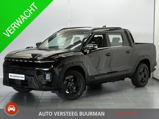 KGM Musso EV Black Line 80.6 kWh 4WD Luxe leder/suede bekleding, Schuifdak, Navigatie, 4x4, 2300kg t