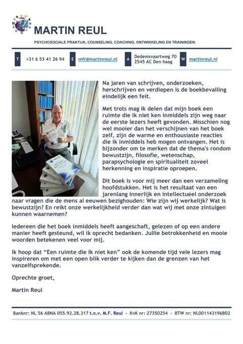 "Een ruimte die ik niet ken"