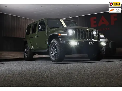 Jeep WRANGLER UNLIMITED 4xe 380 Sahara / 360 Camera / Leder / Navi / Ecc / Elek Pakket / Led / Pdc /