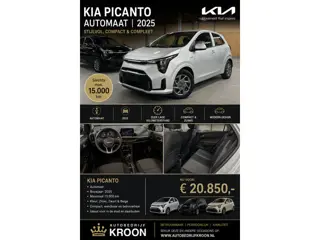 Kia Picanto 1.0 DPI DynamicPlusLine I 6x op komst I Automaat I Cruise Controle I Verwacht