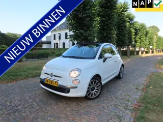 Fiat 500C 0.9 TwinAir Lounge Cabrio Leer/Stof Airco Carplay Pdc Lm Velgen***NL Auto***Apk t/m 1-5-20