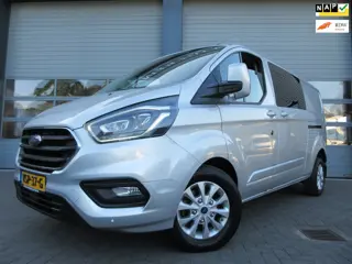 Ford Transit Custom 320 2.0 TDCI L2, Limited, DC, Dubbel Cabine, LED, 2x schuifdeur, Camera.