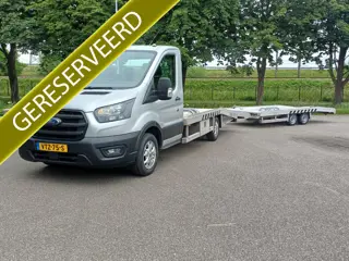 Ford Transit 350 2.0 TDCI AUTOMAAT OPRIJWAGEN 1400KG | AANHANGER (80-WGV-4) | 3 ZITPL | NAVI / APPCO