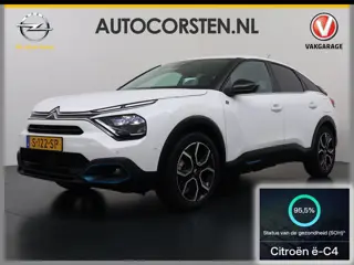 Citroën Ë-C4 Shine 50kWh Leer+Verwarmd Adap.Cruise 3D-Navi 360°Camera Head-Up Warmtepomp SOH 95%Appl