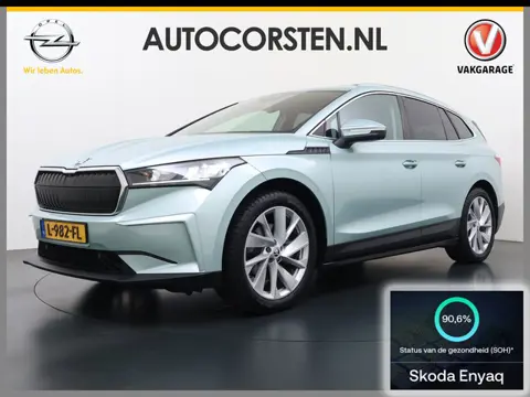 Škoda Enyaq iV 60 Pano-Dak Leer 20" Stuur+Stoel+Achterbankverwarming 3-Zone Ecc Navi Apple Carplay A