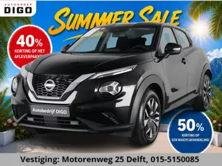 Nissan Juke DIG-T ACENTA CARPLAY NAVI GARANTIE TOT 04-2034! BIJNA NIEUW!. CAMERA .