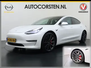 Tesla Model 3 Performance 513PK AWD **FSD** Panoramadak Navi Camera's Leder Stoelverwarming Navi Ecc