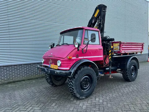 Unimog 416/U1100 Hiab kraan, Werner lier