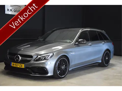 Mercedes-Benz C-Klasse Estate 63 AMG Pano 19Inch Burmester Xenon HUD Navi Zeer Mooi! !! VERKOCHT !!