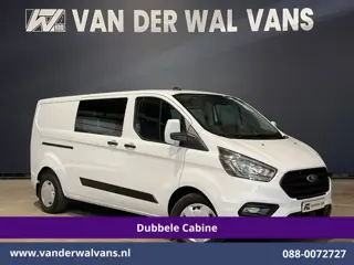 Ford Transit Custom 2.0 TDCI 130pk Automaat L2H1 Dubbele cabine Euro6 Airco | 6-Zits | Camera | Navi