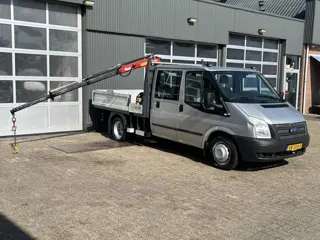 Ford Transit 350M 2.2 TDCI open laadbak Pick-up Fassi Laadkraan 3-Persoons Telefoonverbinding Voorru