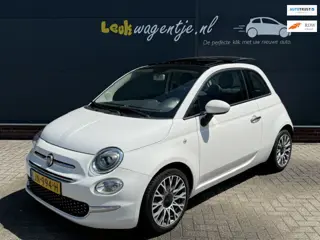 Fiat 500 0.9 Turbo Lounge *schuifdak *navi *leer *toponderhoud
