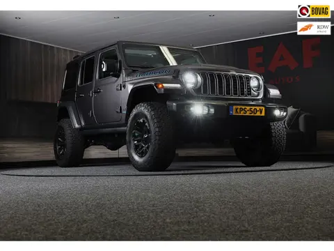 Jeep WRANGLER UNLIMITED 4xe 380 RUBICON Sky One Touch / Verhoogd / 360 Camera / Leder / Acc / Leder 