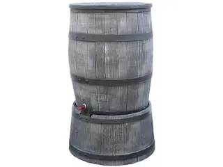 Complete houtlook regenton in de kleur antraciet!