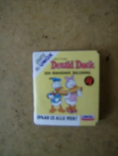 Donald duck vouwstrip unox 4 adv4140