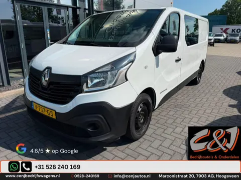 Renault Trafic 1.6 dCi T29 L2H1 Comfort Energy Dubbelcabine, zijschade, airco, cruise, navi, MARGE