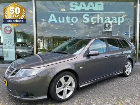 Saab 9-3 Estate 1.8t Vector M2008 | Rijklaar incl garantie | Donker glas Trekhaak 17 inch Sportstoel