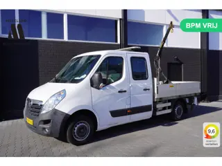 Opel Movano 2.3 CDTI BiTurbo L2 Openlaadbak - Airco - Navi - HIAB kraan - € 19.950,- Excl.